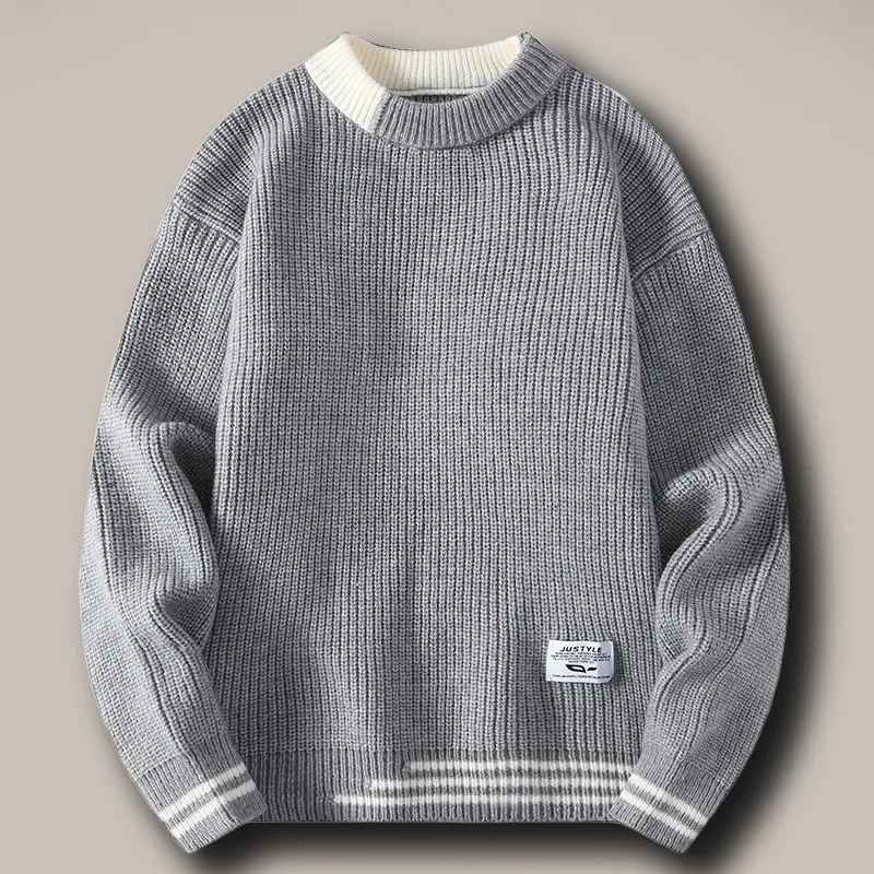 Harrison Two-Tone Knit Sweater