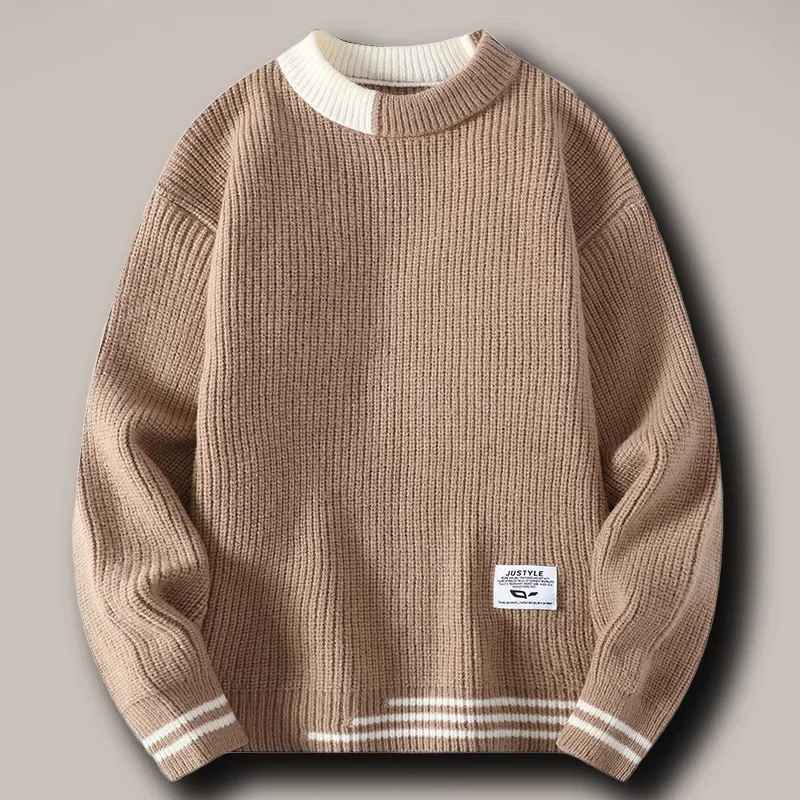 Harrison Two-Tone Knit Sweater